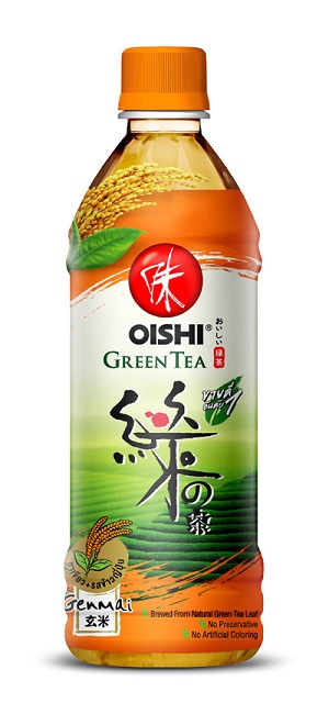 Tè verde al riso tostato Genmaicha - Oishi 500ml.